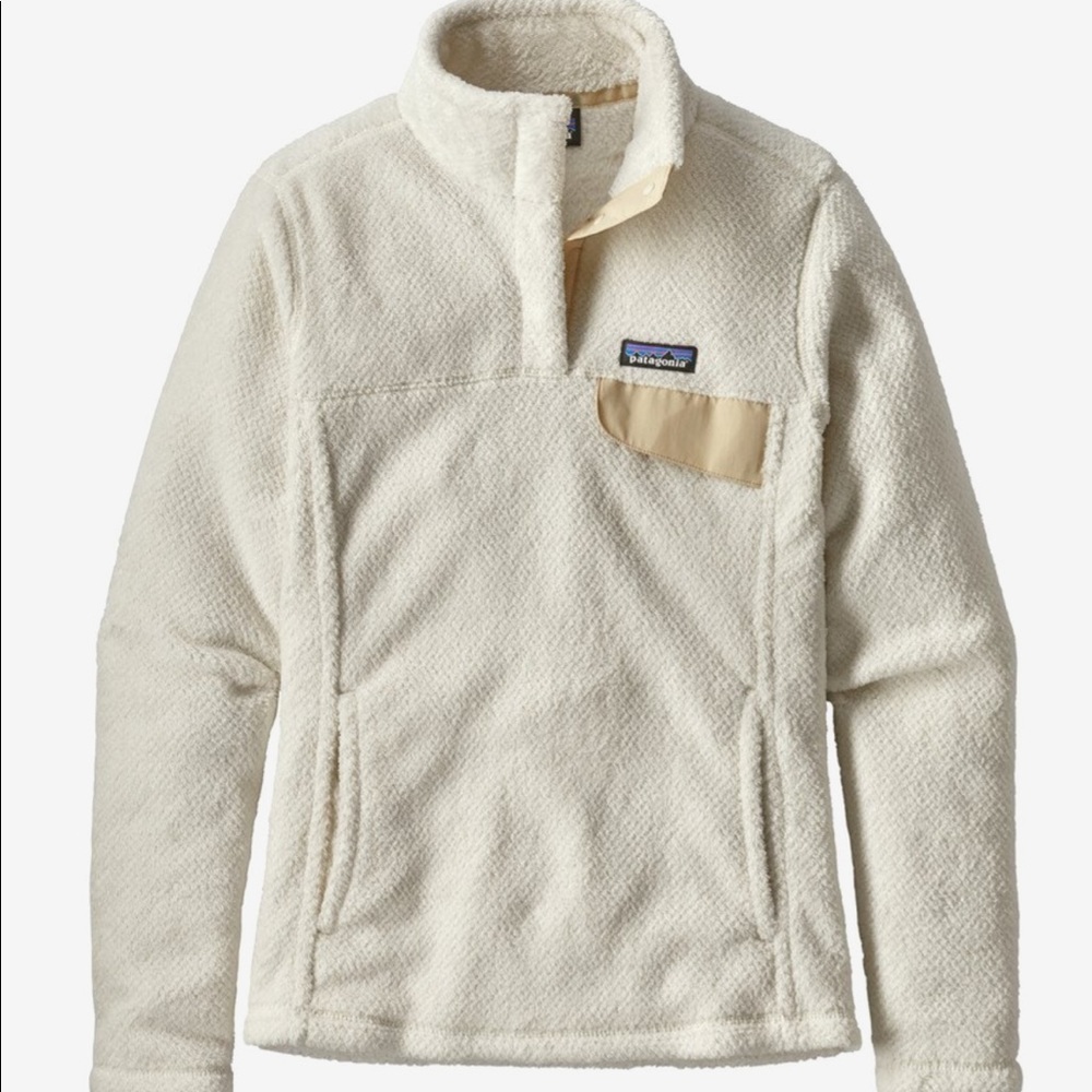 Patagonia Re-tool Snap-T Fleece Pullover in White